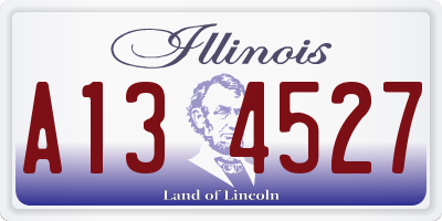 IL license plate A134527