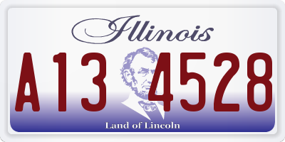 IL license plate A134528
