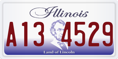 IL license plate A134529