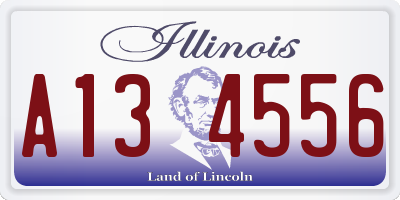 IL license plate A134556