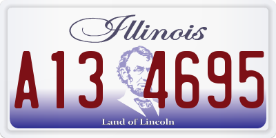 IL license plate A134695