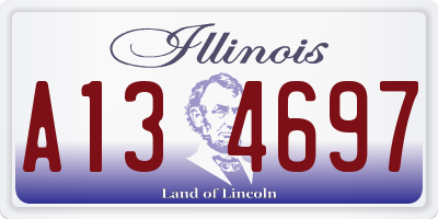 IL license plate A134697