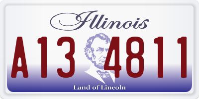 IL license plate A134811