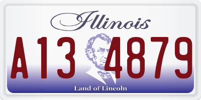 IL license plate A134879