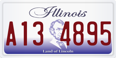 IL license plate A134895