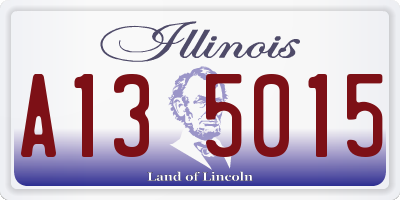 IL license plate A135015
