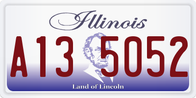 IL license plate A135052