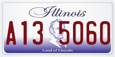 IL license plate A135060