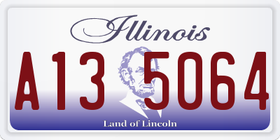 IL license plate A135064