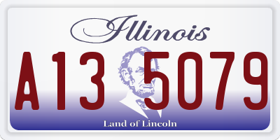 IL license plate A135079