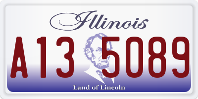IL license plate A135089