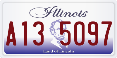 IL license plate A135097