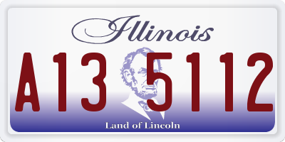 IL license plate A135112