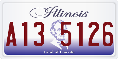 IL license plate A135126