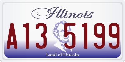 IL license plate A135199