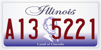 IL license plate A135221
