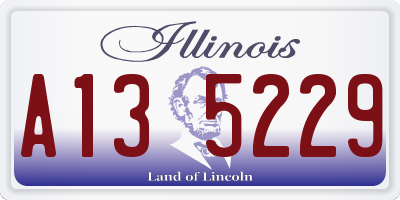 IL license plate A135229