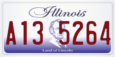 IL license plate A135264