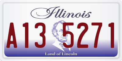 IL license plate A135271