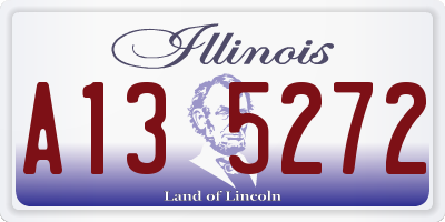 IL license plate A135272