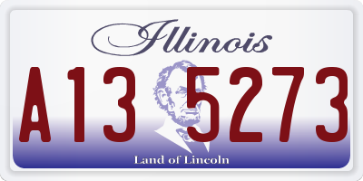 IL license plate A135273