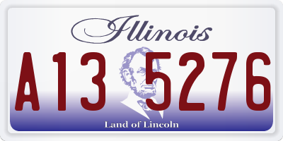 IL license plate A135276