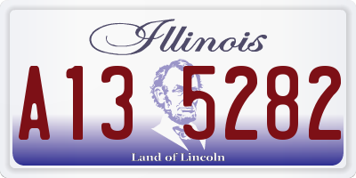IL license plate A135282