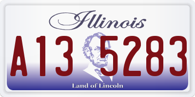 IL license plate A135283