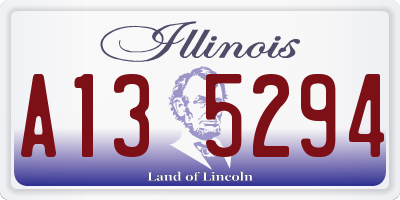 IL license plate A135294
