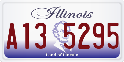 IL license plate A135295