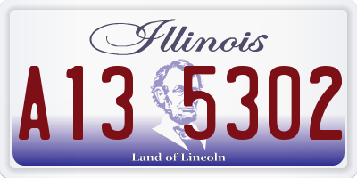IL license plate A135302