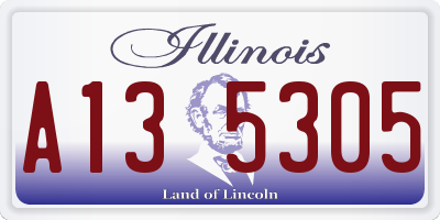 IL license plate A135305