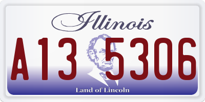 IL license plate A135306
