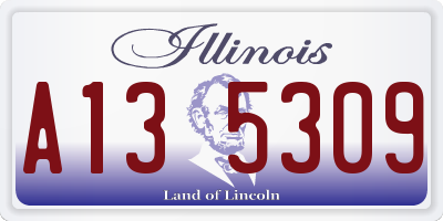 IL license plate A135309