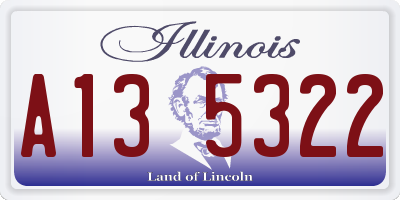 IL license plate A135322
