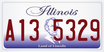 IL license plate A135329