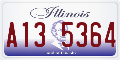 IL license plate A135364