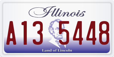 IL license plate A135448