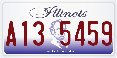 IL license plate A135459