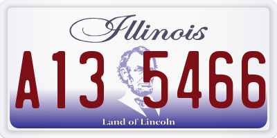 IL license plate A135466