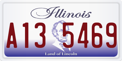 IL license plate A135469