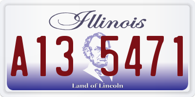IL license plate A135471