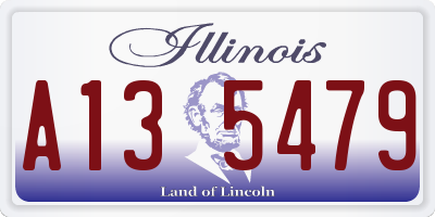 IL license plate A135479