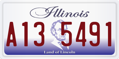 IL license plate A135491