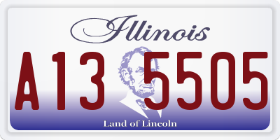 IL license plate A135505