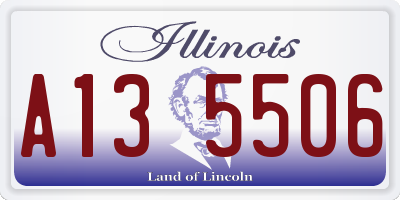 IL license plate A135506