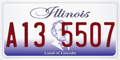 IL license plate A135507