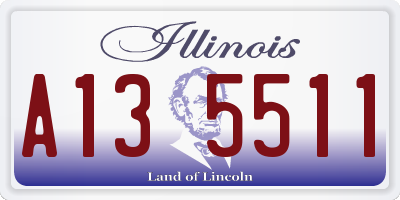 IL license plate A135511