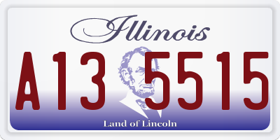 IL license plate A135515
