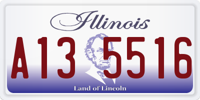 IL license plate A135516
